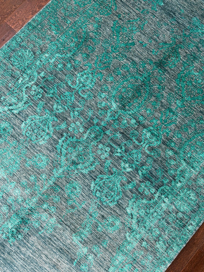 5x8 Teal Abstract