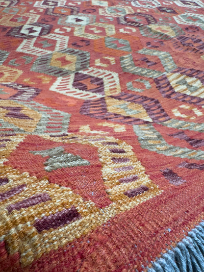 7x10 Old Washed Kilim