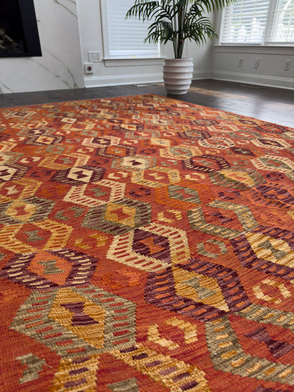 7x10 Old Washed Kilim