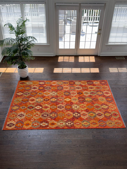 7x10 Old Washed Kilim