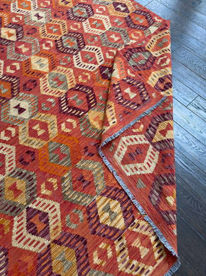 7x10 Old Washed Kilim