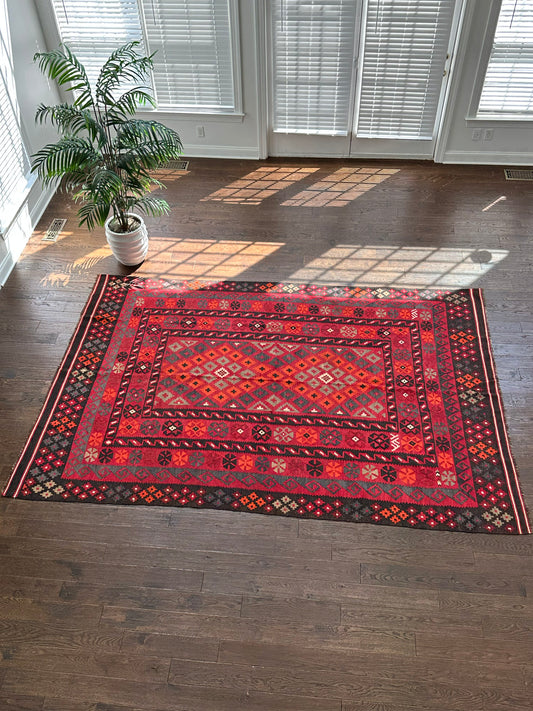 8x10 Old Washed Kilim